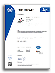 AVAT Certification - Quality Management System - DIN ISO 9001:2015