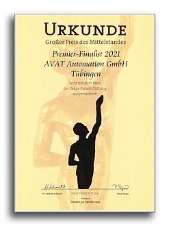 AVAT Karriere - Ausgezeichneter Arbeitgeber - Preisträger: Großer Preis des Mittelstandes