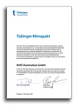 AVAT Certification - Tübingen Climate Pact 2030